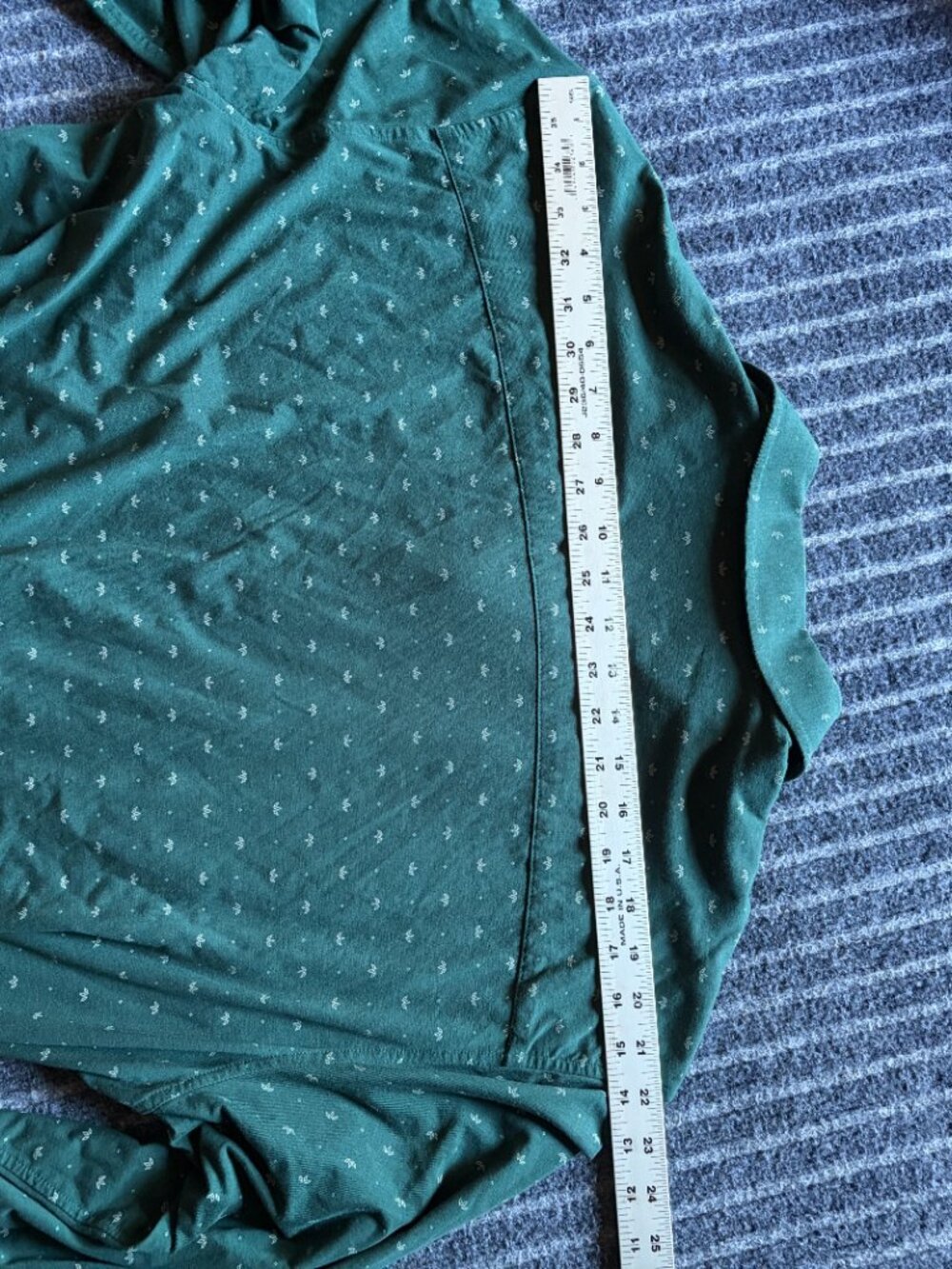 Buttercloth Long Sleeve Button Down Green Shirt Size 3XL Geometric Print - Picture 8 of 9